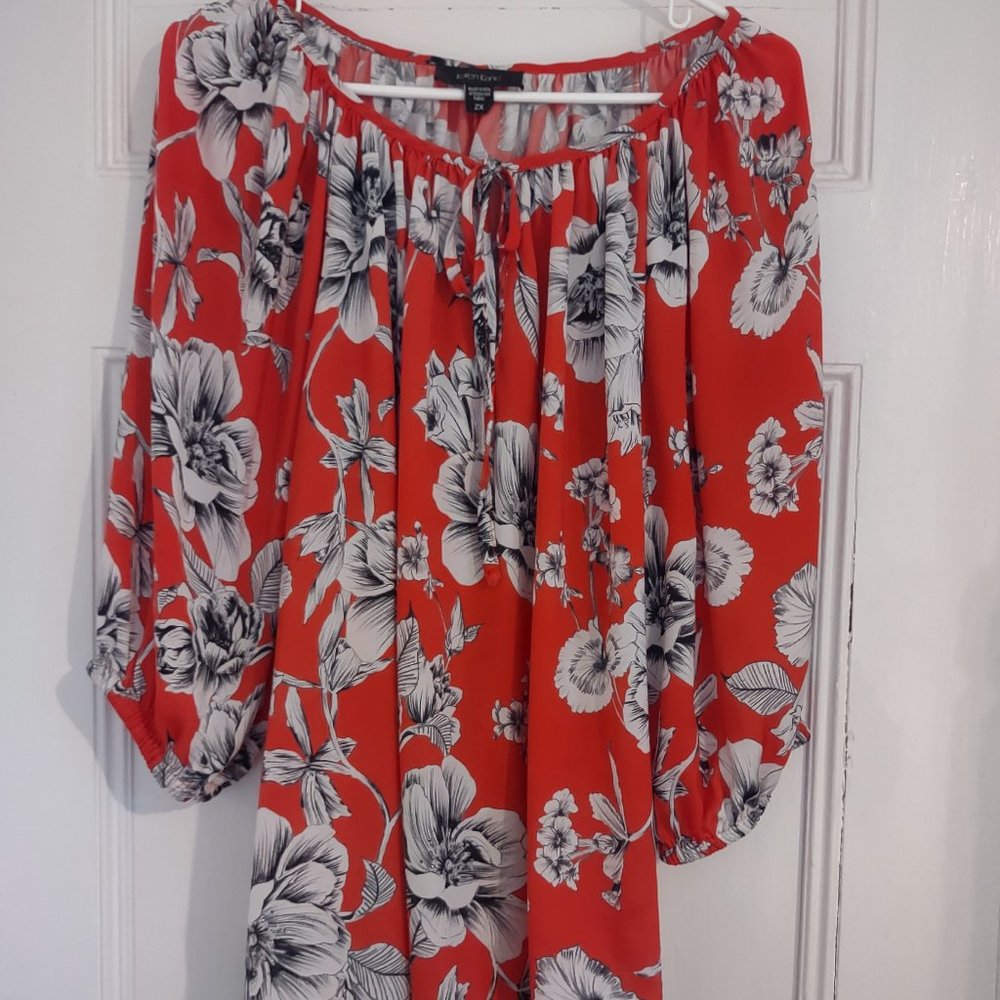 Karen Kane Silky Blouse 2x